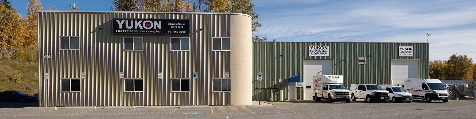 Yukon Fire Protection, new building exterior